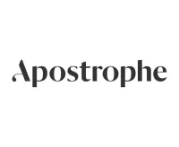 Apostrophe coupon 21%, Apostrophe promo code, Apostrophe discount code, best Apostrophe deals, how to save on Apostrophe, Apostrophe voucher